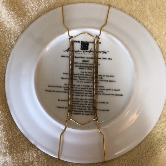 "JOY" Decorative 8” Porcelain Plates Set of 3 by Home Interiors w/hangers - Picture 6 of 8